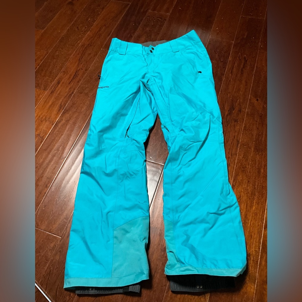 Patagonia Teal Blue Women's Ski Snow Pants